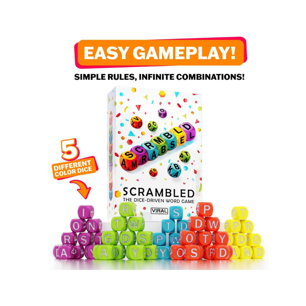 SCRAMBLED the Dice – Driven word Game