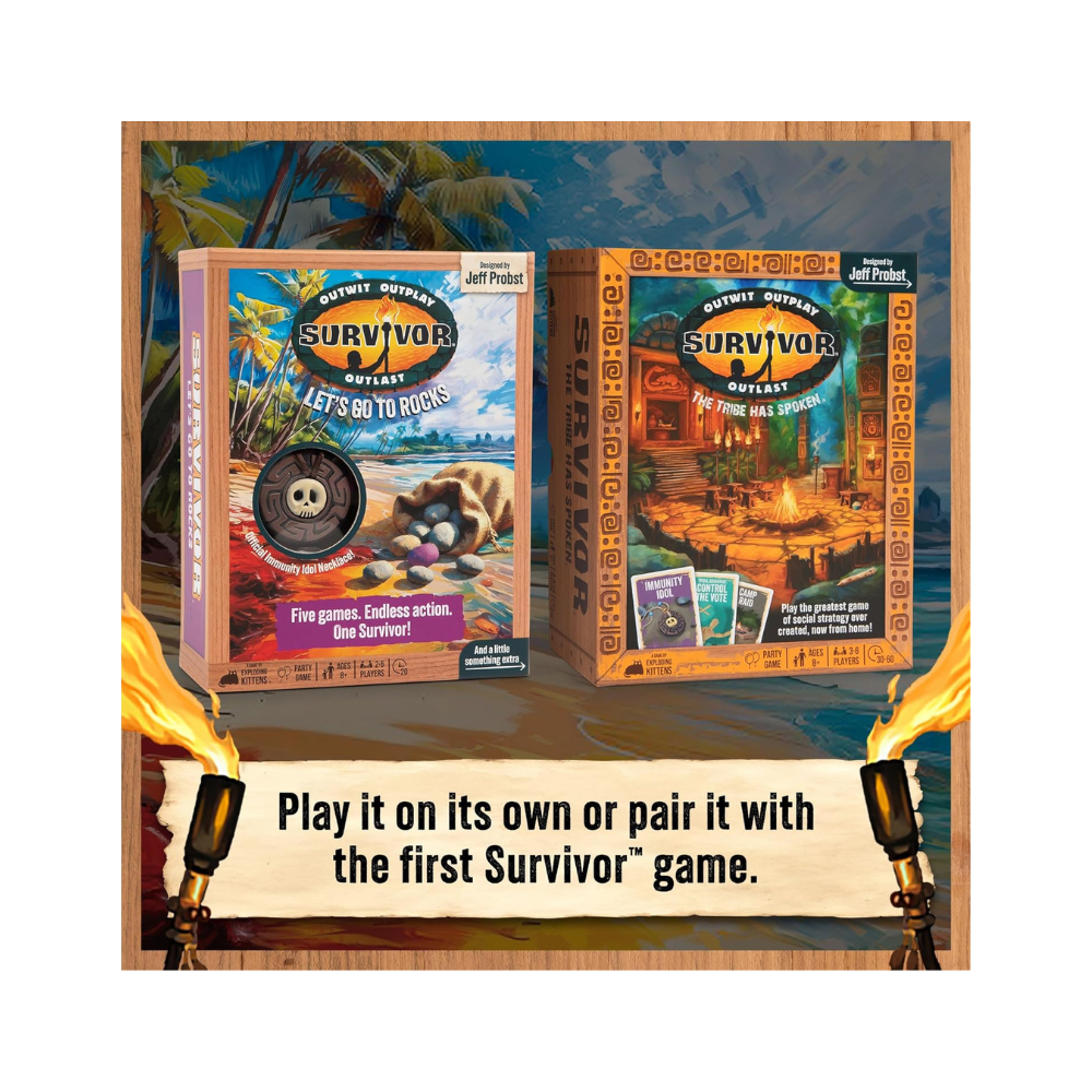 Survivor: Let’s Go to Rocks Game – Strategy and Challenge Party Game