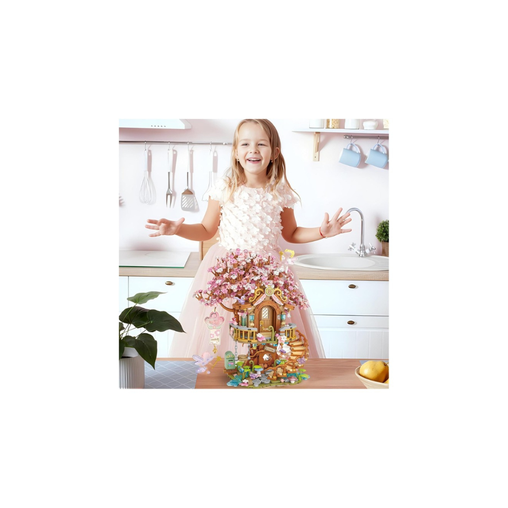 Sakura Tree House 1149-Piece 3D Crystal Puzzle