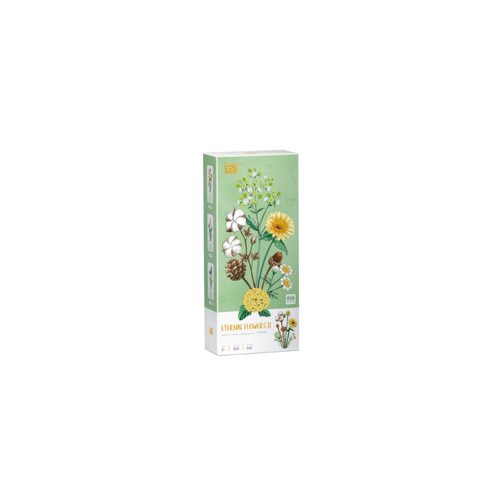 Eternal Brown Flower Building Set – 646 Pieces