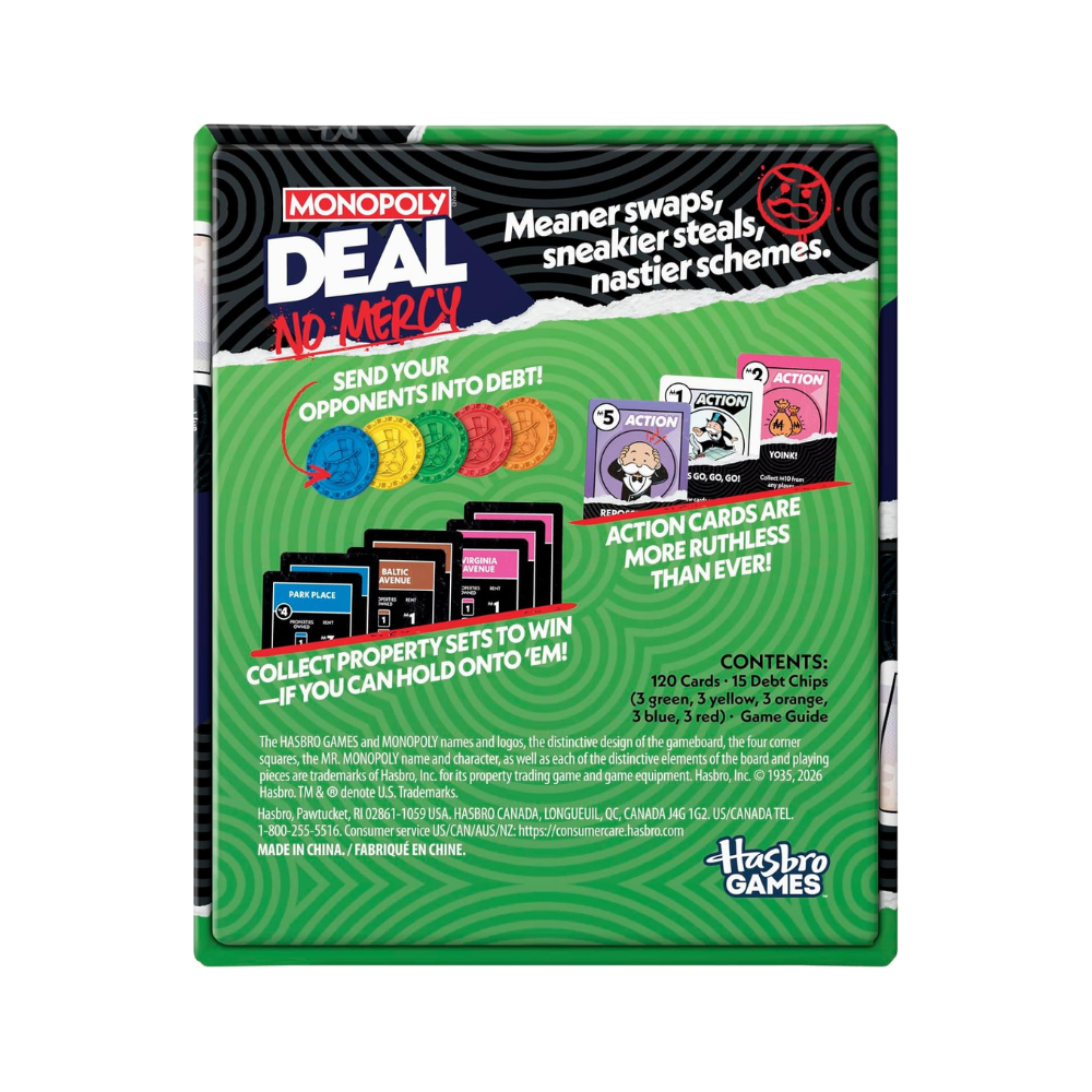 Monopoly Deal: No Mercy Card Game