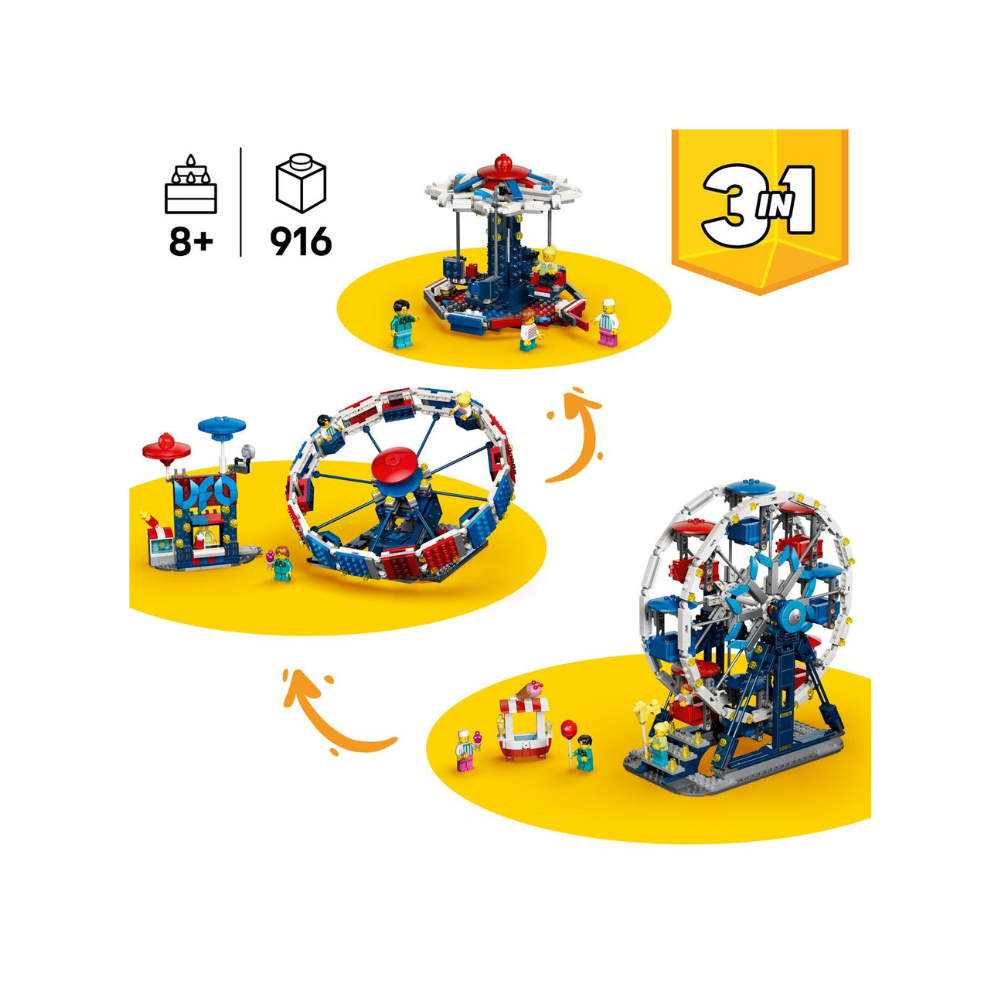 LEGO Creator 3-in-1 Iconic Ferris Wheel 916 Pieces
