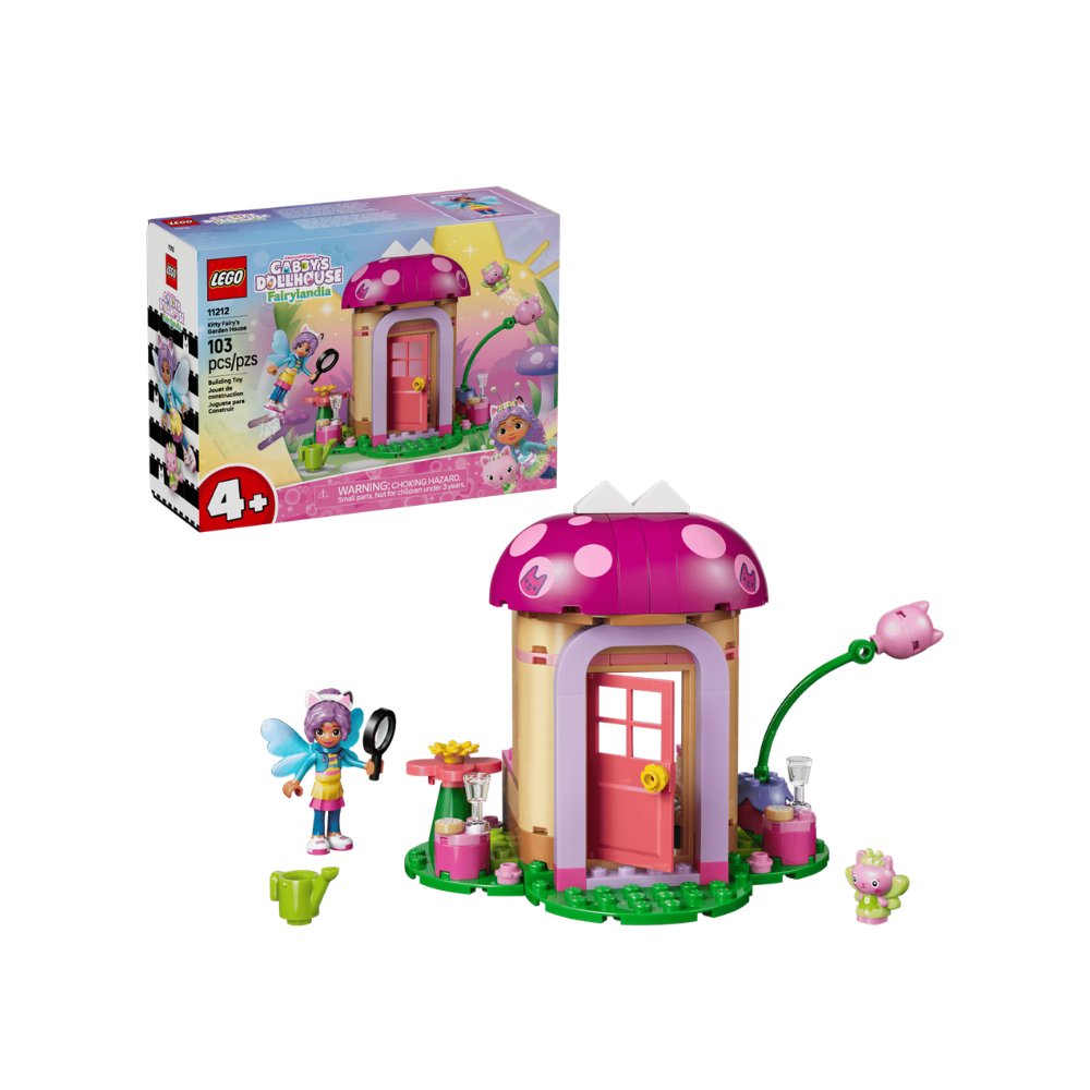 LEGO Gabby’s Dollhouse Kitty Fairy’s Garden House 103 Pieces