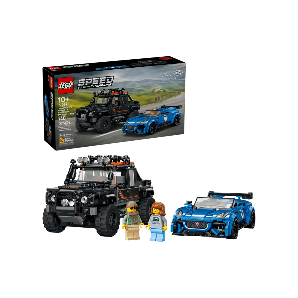 LEGO Speed Champions Jaguar Project 7 & Land Rover Defender – 740 Pieces