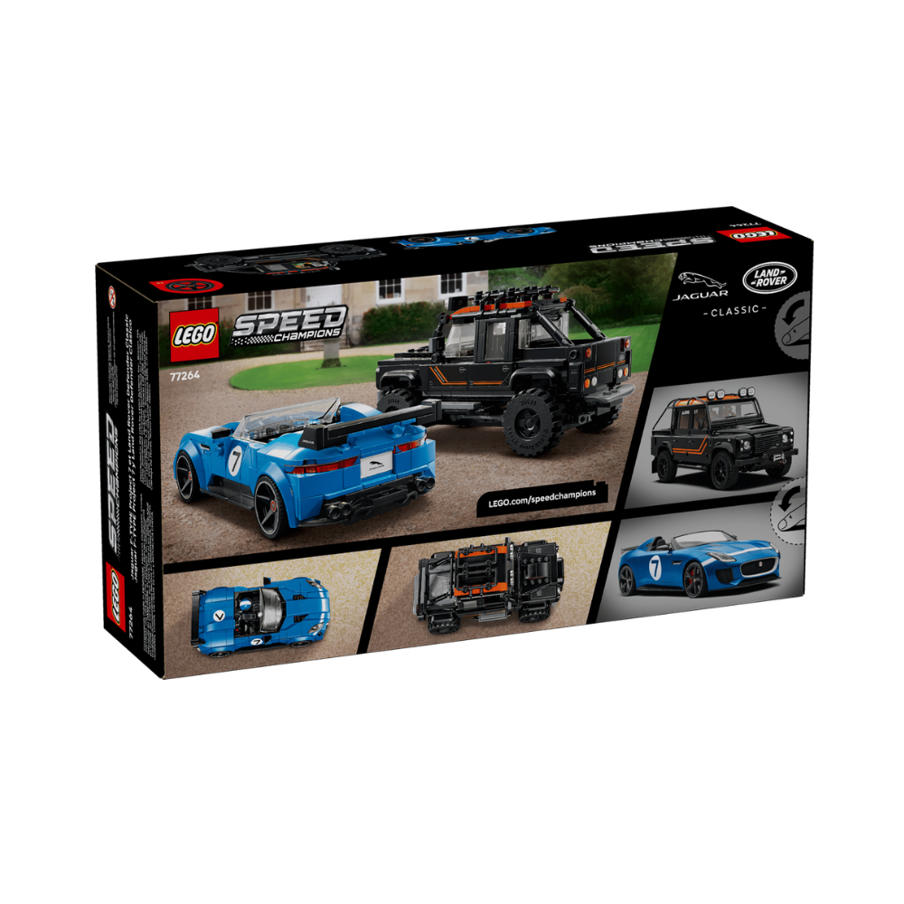 LEGO Speed Champions Jaguar Project 7 & Land Rover Defender – 740 Pieces