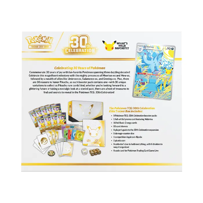 Pokemon TCG: 30th Celebration Elite Trainer Box