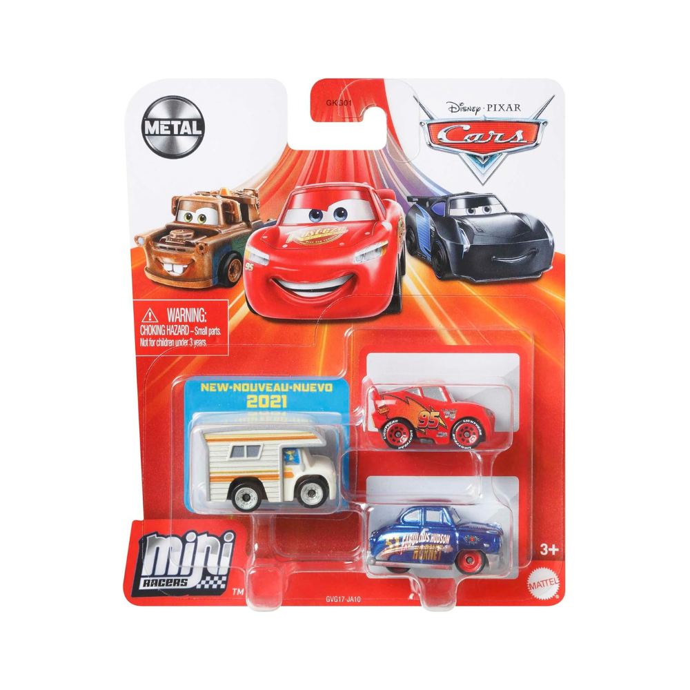 Disney Cars on the Road 3-Pack Die-Cast Toy Cars – Assorted