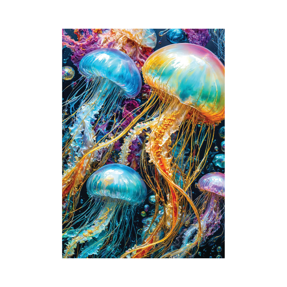 Jellyfish Glow 1000-Piece Jigsaw Puzzle