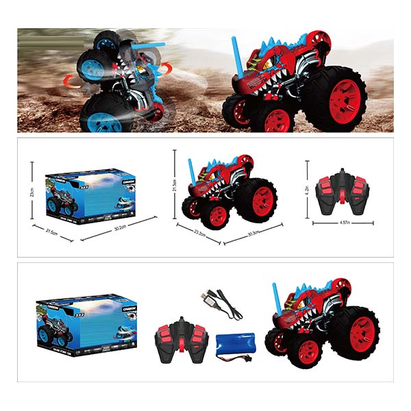 Remote Control Monster Car Red 2.4G Mind Games USA