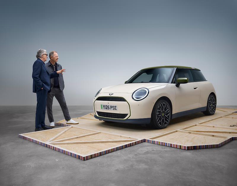 Sir Paul Smith and Holger Hampf, Head of MINI Design and the MINI Paul Smith Edition