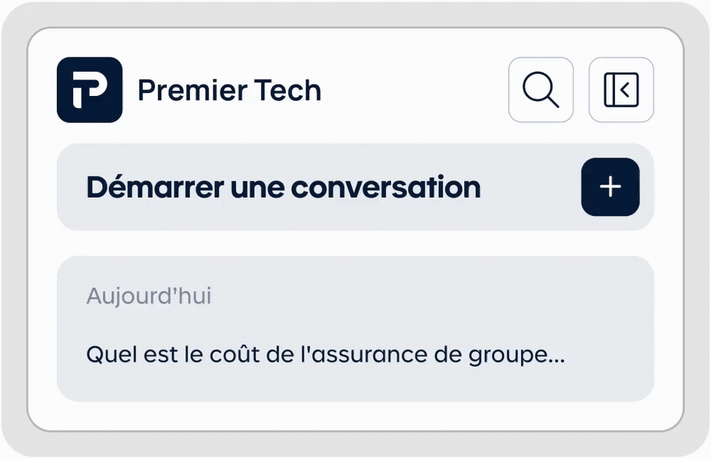 Comparaison des applications des images de marque de Premier Tech et Mirego