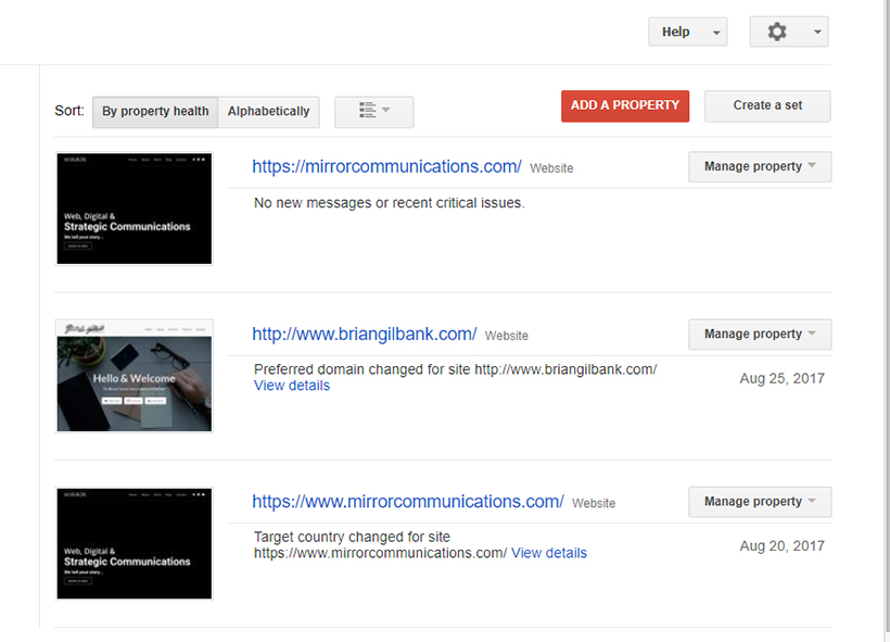Google Console Example