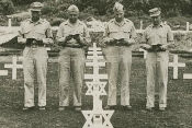 Rabbi Philip S. Bernstein 2nd from Left ca. 1945