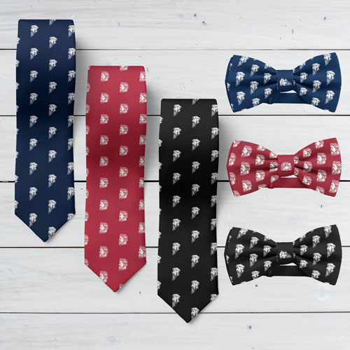 John Calvin and Charles Spurgeon neckties and bow ties. Avaialble in Black, Navy and Maroon.