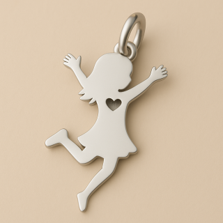 Dije Niña grande con corazón