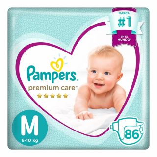 Pañal Pampers Premium Care Talla XXG - Bolsa 60 UN