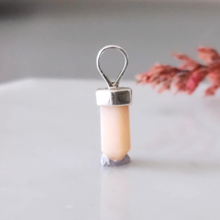 Dije Mini Punta Opalo Rosado