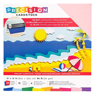 AC - Pack de cartulinas x60 Pq 12X12 Primary/Smooth