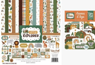 EP - Little Explorer Pack Kit 30x30 + Efemera frases y tag