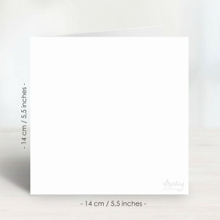 MP - Tarjetas básicas blanco x10un 14x14cm