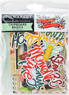 Mistletoe and Memories chipboard