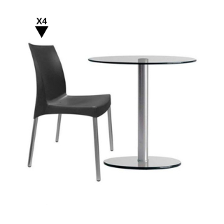 1 Mesa Simplex DA90 + 4 Sillas Ada SB