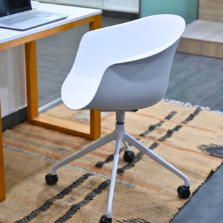 Pack  2 Sillas Giro G C/Ruedas Blanca