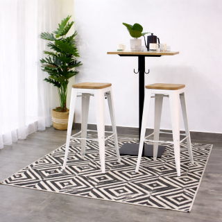 Pack 4 Bancos Vintage Wood Natural Altura 77 cm