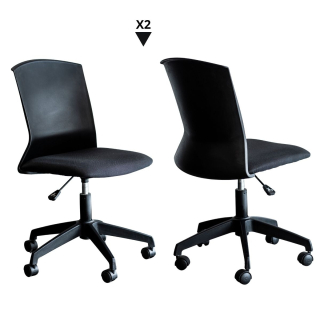 Pack 2 Sillas Morelia Nylon Negro