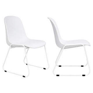 Silla Beta Loop Blanca Base Blanca
