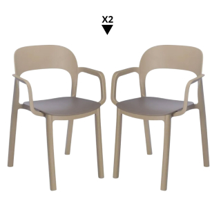 Pack 2 Sillas Ona CB Arena/Chocolate