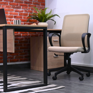 Pack 2 Sillas Lacoste Beige Claro Estructura Negra