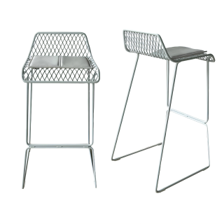 Banco 500 Grados C/ Cojin Blanco H65