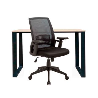 Set 1 Escritorio Ohh 120x60x74 Rovere + 1 Silla Tatiana