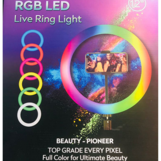 Aro de luz LED RGBW + Trípode