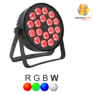 PAR LED 18x4W RGBW 4en1 con Control Remoto