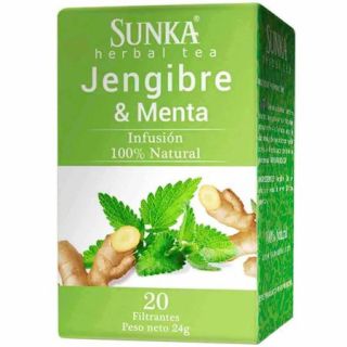 FILTRANTE JENGIBRE Y MENTA 20UNDS - SUNKA