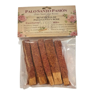 PALO SANTO C/ROSA 5UNDS - AROMA Y PAZ