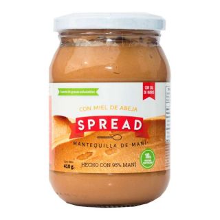 MANTEQUILLA DE MANI CON MIEL DE ABEJA 410GR - SPREAD