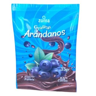 GRAGEAS ARANDANO C/CHOCO 35GR - ZUMAQ