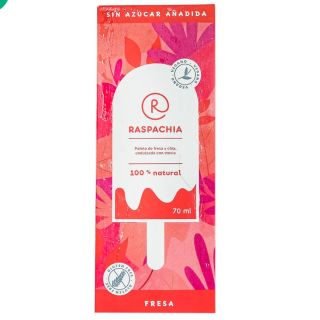 PALETA DE FRESA C/STEVIA 70ML - RASPACHIA