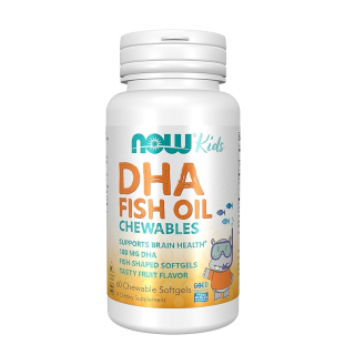 DHA FISH OIL 60CAP - NOW KIDS