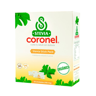 STEVIA PURA ORGÁNICA CAJA 50UNDS. - CORONEL
