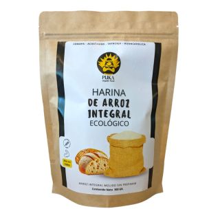 HARINA DE ARROZ INTEGRAL ORGÁNICO 300GR - PUKA