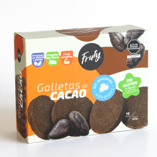 GALLETAS DE CACAO 100GR - FRUTY