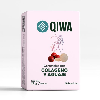 CARAMELO DE COLÁGENO Y AGUAJE 21GR - QIWA