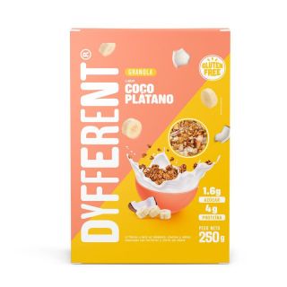 GRANOLA CON PLÁTANO - COCO 250GR - DYFFERENT