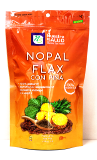 NOPAL FLAX PIÑA 454GR - NUESTRA SALUD