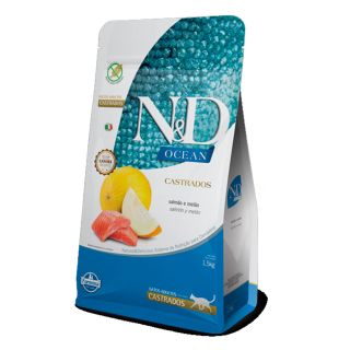 N&D Ocean Feline Salmón y Melón Adult Castrado