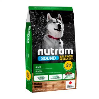 New S9 Nutram Sound Lamb Adult Dog